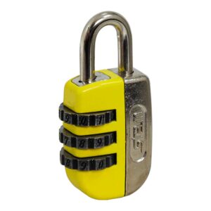 Cadeado com Segredo Stam Life Colors 20mm Amarelo