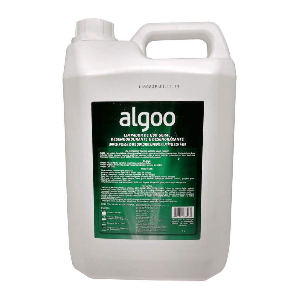 Limpador Desengordurante Algoo Uso Geral 5 Litros