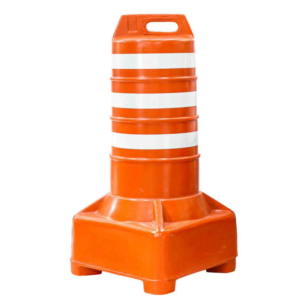 Cone Barril Elastobor Sinalizador de Trafego 110cmX55cm